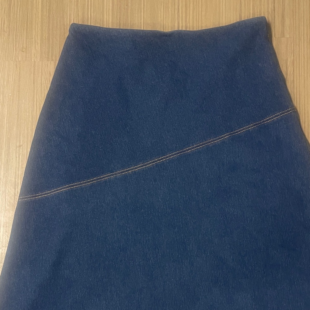 Lysse Blue A-Line Denim Skirt-XL - Picture 2 of 6